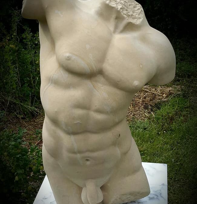 Sculpture en pierre de Caen – “Buste d’Hercule”