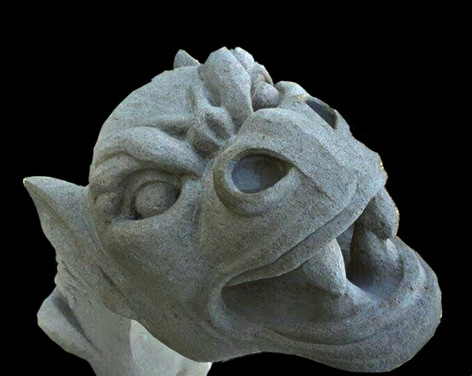 Sculpture en pierre massangis “Gargouille”